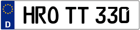 Trailer License Plate